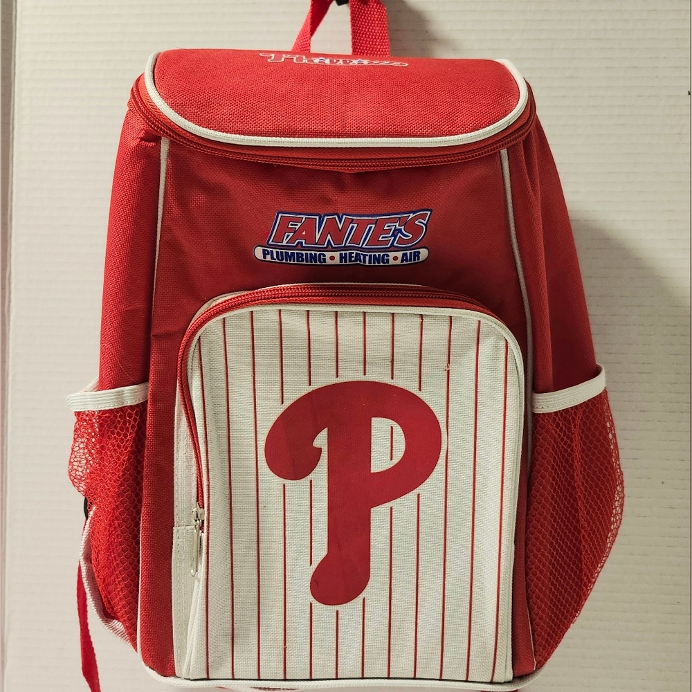 Philadelphia Phillies Pinstriped Mini Cooler Backpack MLB Baseball BBQ FANTE'S